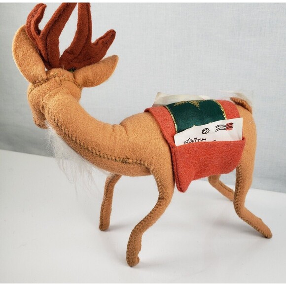 Annalee Dolls 8" Reindeer With Saddlebags Carrying Letters 1998 - Picture 7 of 16